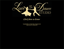 Tablet Screenshot of lovetodancestudio.com